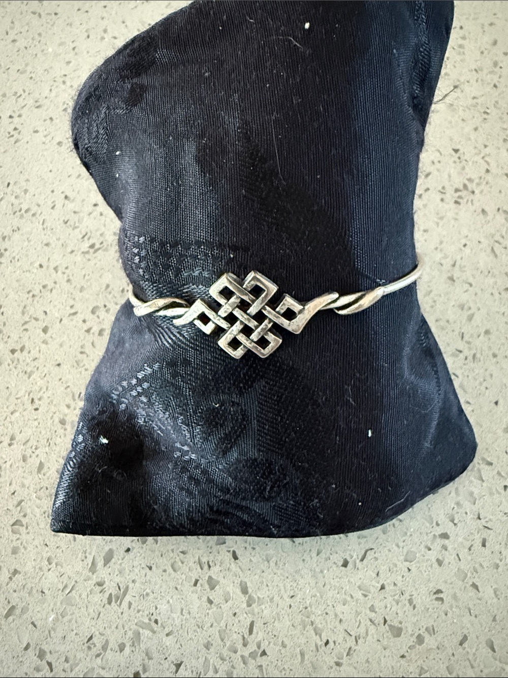 Alex and Ani Silver Celtic Knot Bangle Bracelet